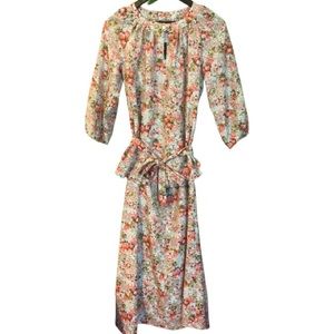 Vintage 70’s floral two piece skirt set